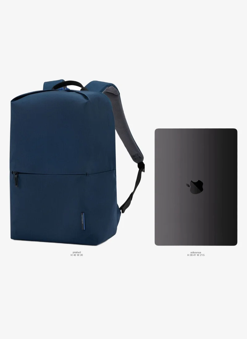 Samsonite Lite-Geo 15.6" Laptop Backpack, 100% Nylon, Navy|Outer Zipper Pockets|Bottle Holder|Internal Key Holder - 3 Years International Warranty