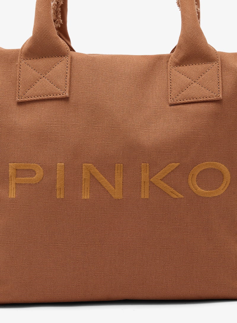 PINKO Medium fraying Beach tote - Image 3