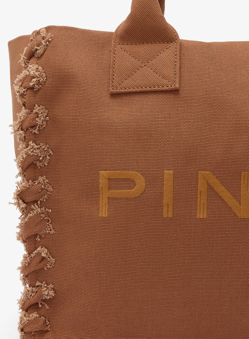 PINKO Medium fraying Beach tote - Image 4
