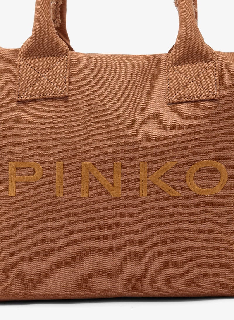 PINKO Medium fraying Beach tote - Image 4
