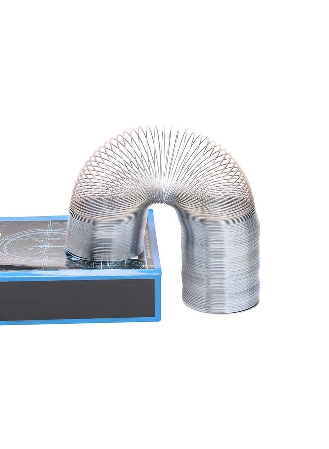 Supertek Scientific Slinky Spring Toy, Wave Form Helix, Made of Tempered Steel Wire Helical Coil, Bouncy Large Magic Slinky Spring (165-170 mm, Diameter - 75 mm, 16 Meter Stretched Length) - Image 1