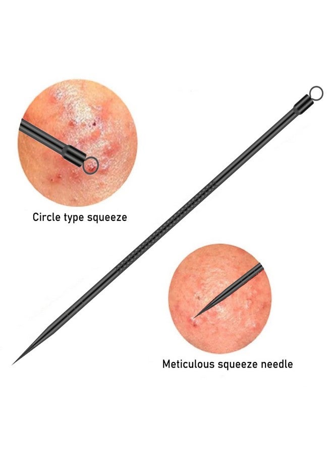 TULOBI Blackhead Remover Pimple Popper Tool Kit 4 Pcs Acne Comedone Zit Blackhead Extractor Tool for Nose Face,Stainless Steel Whitehead Popping Removal Tool Set - Image 4