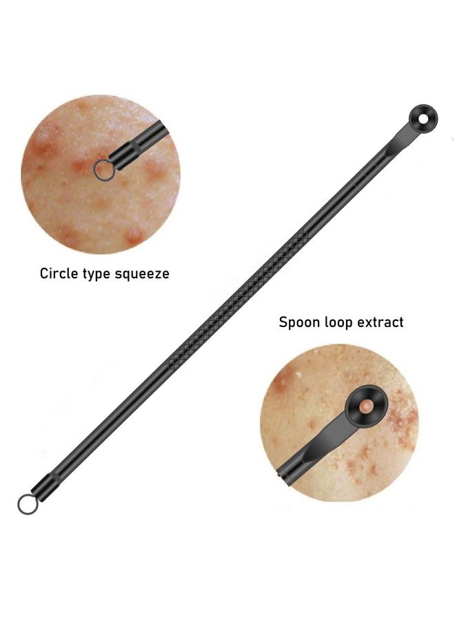 TULOBI Blackhead Remover Pimple Popper Tool Kit 4 Pcs Acne Comedone Zit Blackhead Extractor Tool for Nose Face,Stainless Steel Whitehead Popping Removal Tool Set - Image 3