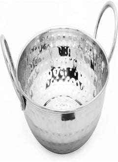 KEDGE Kedge 2 Por Stainless Steel Hammered Finish Round Karahi, 500 ml Capacity, Silver, Size 2  - Image 2