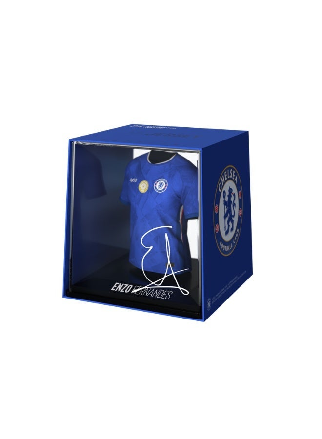 Splink - Enzo Fernandes  ( Chelsea ) - Home 25/26 Jersey Display Case, Official Licensed Collectible - Image 1