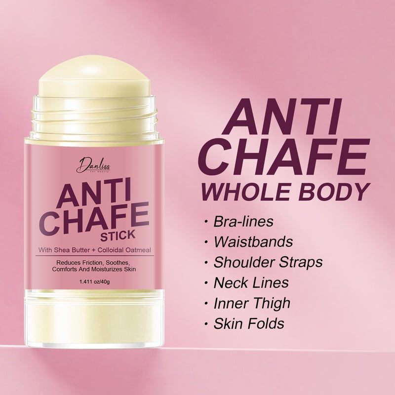Danliss Shea Butter Oatmeal Anti-friction Solid Stick 40g Soothing Moisturizing Anti-friction Body Cream - Image 3