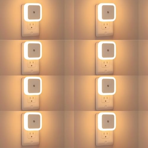 One94Store Smart Motion Sensor LED Bulb 7W – Automatic On/Off, Dimmable Warm White Light, Energy-Efficient Night Lighting for Home, Kitchen, Stairs & Wardrobe (Pack of 8) - Image 1