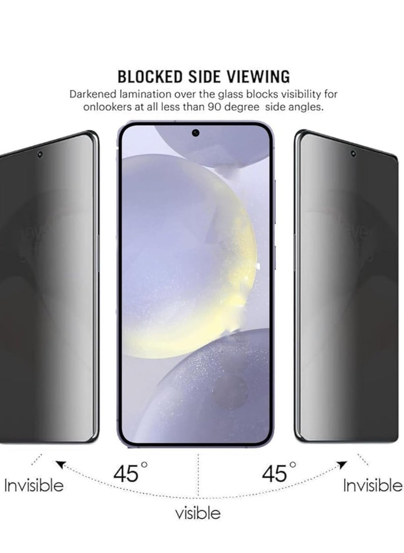 Raxoom Privacy Screen Protector for Samsung Galaxy S25 Plus 5G 2024 â€“ Anti Spy, Anti Scratch, Full Coverage TPU Soft Film â€“ Ceramic Flexible Matte Finish, Easy Application, Bubble-Free, Clear Viewing, Not Tempered Glass - Image 3