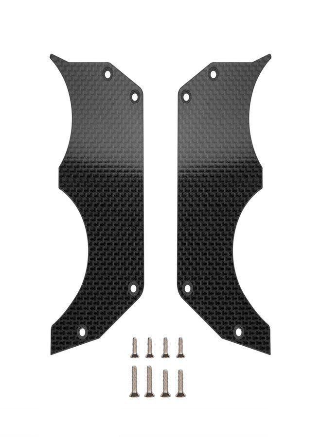 MOSHNOLY 1.5MM Carbon Fiber Air Dam Diffuser for Arrma 6S 1/7 Infraction/Limitless/Felony,Wheel Covers Lightweight Left and Right Carbon Fiber Wheel Cover for 6S 1/7 Infraction/Limitless V1/V2/Felony Style 3-F - Image 1