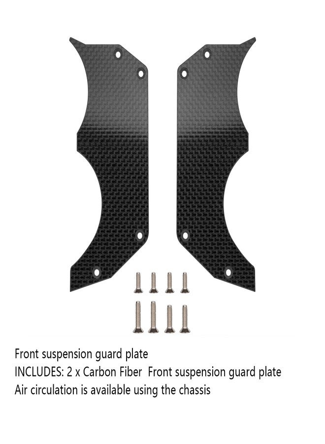 MOSHNOLY 1.5MM Carbon Fiber Air Dam Diffuser for Arrma 6S 1/7 Infraction/Limitless/Felony,Wheel Covers Lightweight Left and Right Carbon Fiber Wheel Cover for 6S 1/7 Infraction/Limitless V1/V2/Felony Style 3-F - Image 3