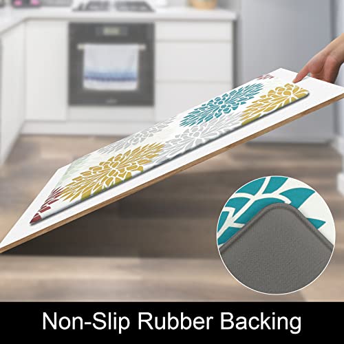 HEBE Anti Fatigue Kitchen Rug Sets 2 Piece Non Slip Kitchen Mats for Floor Cushioned Kitchen Rugs and Mats Waterproof Comfort Standing Mat Runner for Kitchen,Home Office,Sink,Laundry - Image 5