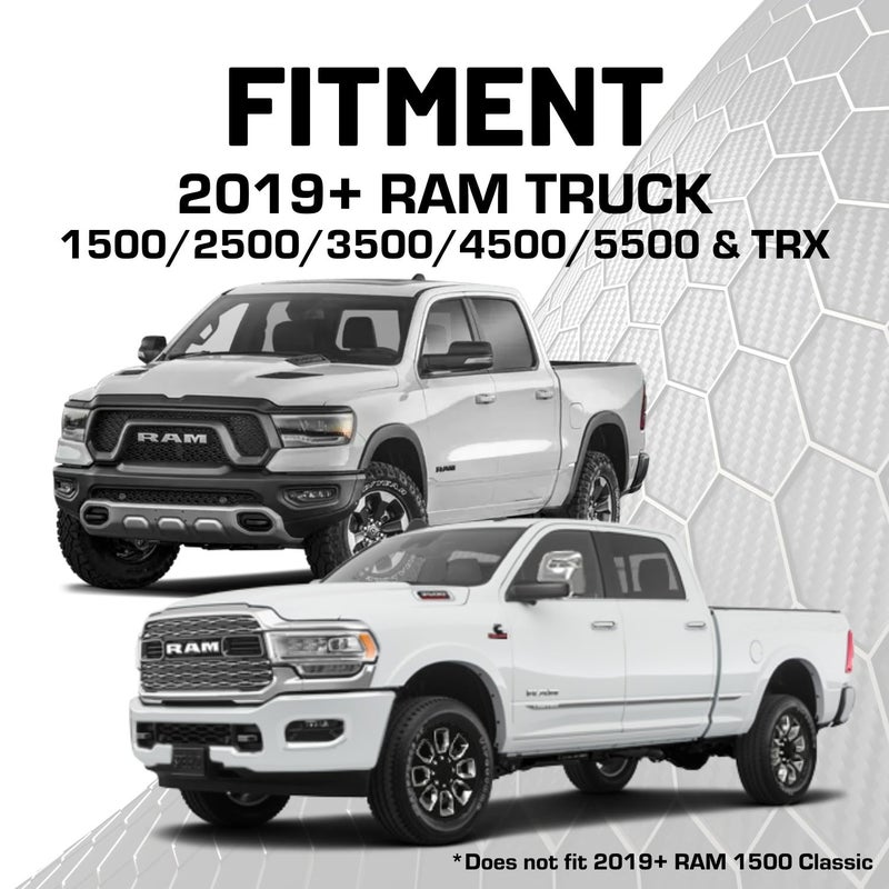 Bulletpoint Multiple Device Metal Dash Mount Cell Phone Holder Compatible with 2019+ RAM Truck 1500, 2500, 3500, TRX, RHO (RubiGrid v2 Spring-Loaded) - Image 3