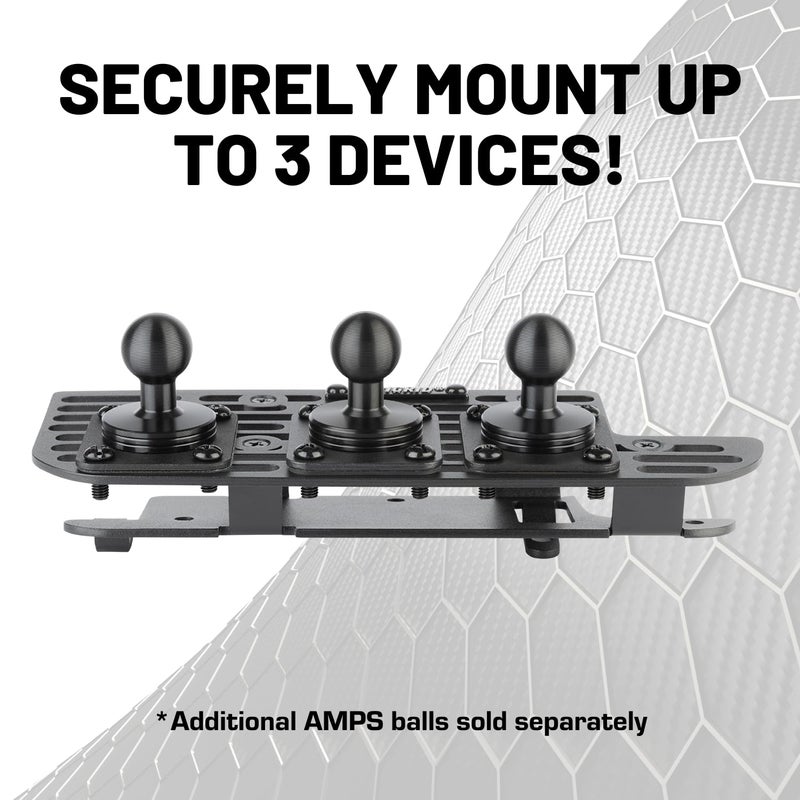 Bulletpoint Multiple Device Metal Dash Mount Cell Phone Holder Compatible with 2019+ RAM Truck 1500, 2500, 3500, TRX, RHO (RubiGrid v2 Spring-Loaded) - Image 4