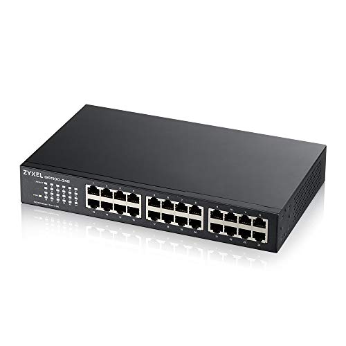 Zyxel 24-Port Unmanaged Gigabit Switch- Fanless Design [GS1100-24E] - Image 1