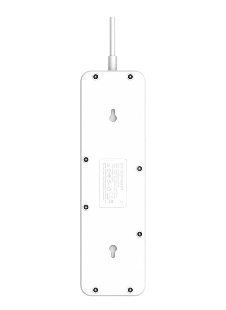 LDNIO LDNIO SC-5614 Surge Protector Power Strip with 5 AC Outlets and 6 USB Charging Ports, 2m Length for Home and Office - White  - Image 3