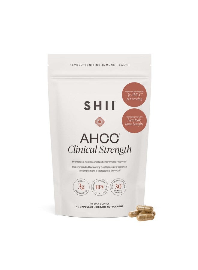SHII AHCC قوة سريرية، 10 أيام إمداد - دعم مناعي نباتي وخالي من الغلوتين مع تعزيز إضافي من AHCC، مصنوع من فطر الشيتاكي الوظيفي لدعم توازن المناعة والرفاهية العامة - Image 1