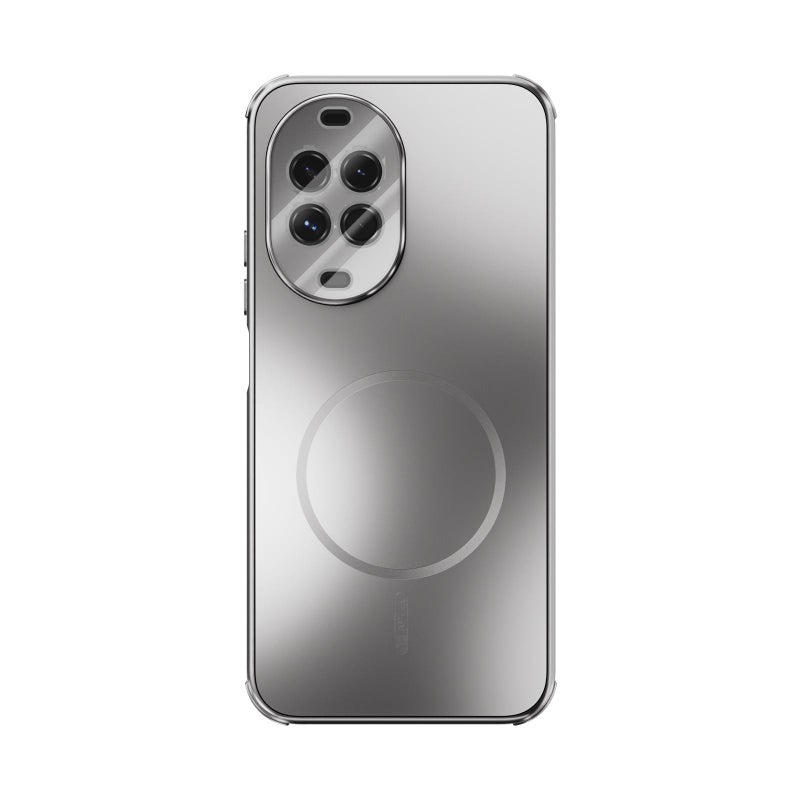 erorex For Huawei nova 14 ABEEL Heat Dissipation Frosted MagSafe Phone Case with Lens Film(Silver) - Image 2