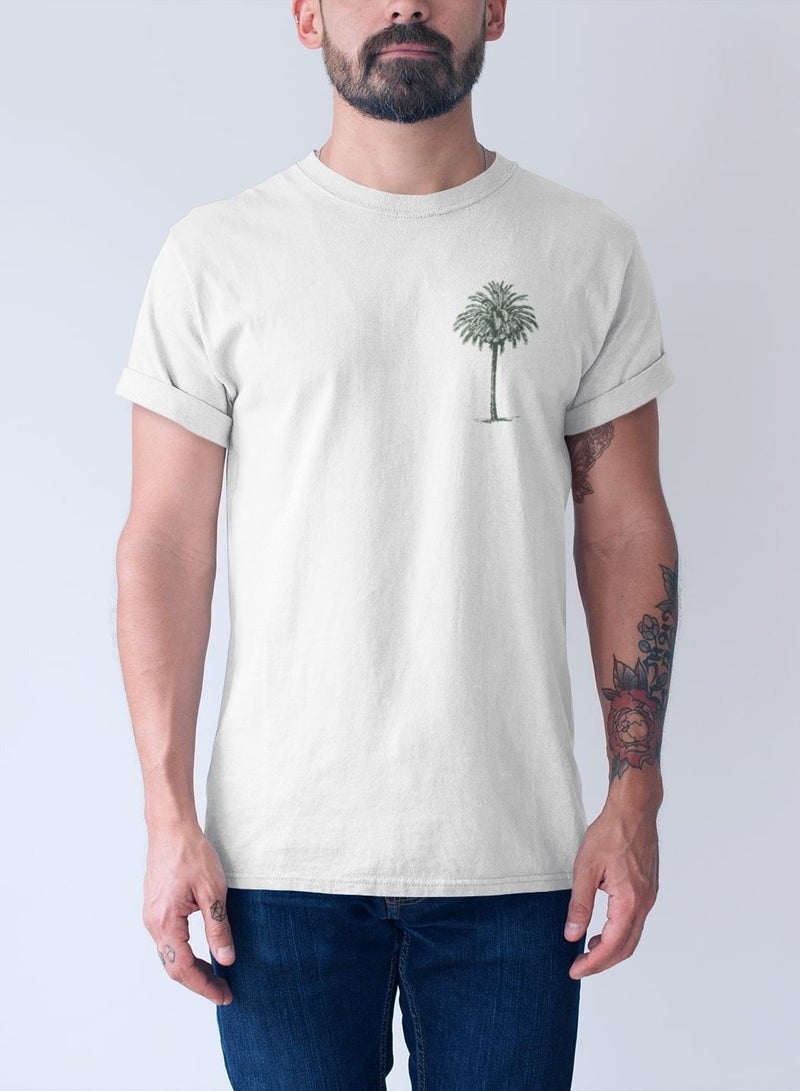 MERCH Palm Tree Printed T-Shirt - Embrace the Symbolism of Middle Eastern Culture - Image 1