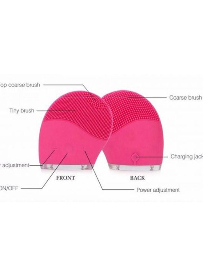 NIBEMINENT Electronic Facial Skin Cleansing Brush Pink - Image 4