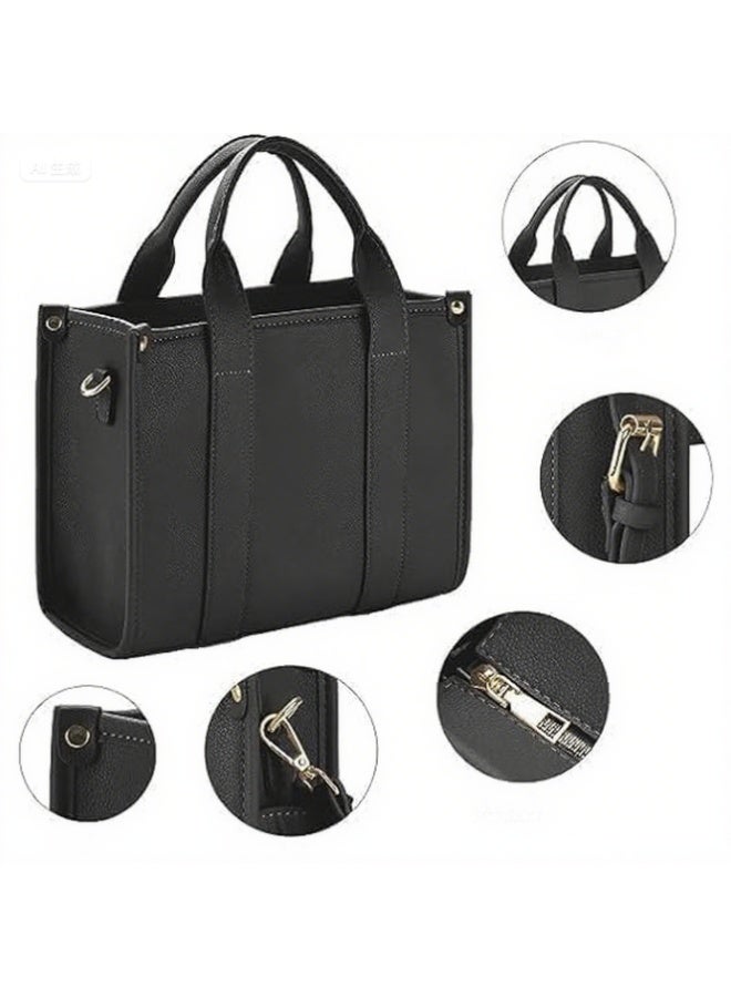 Tote Bag for Women, The Tote Bag, Trendy Personalized Oversized Large Pu Leather Tote Bag, Top Handle Shoulder Crossbody Bags, Waterproof and Anti Scratch, for Work, Office, Travel, Dating - Image 5