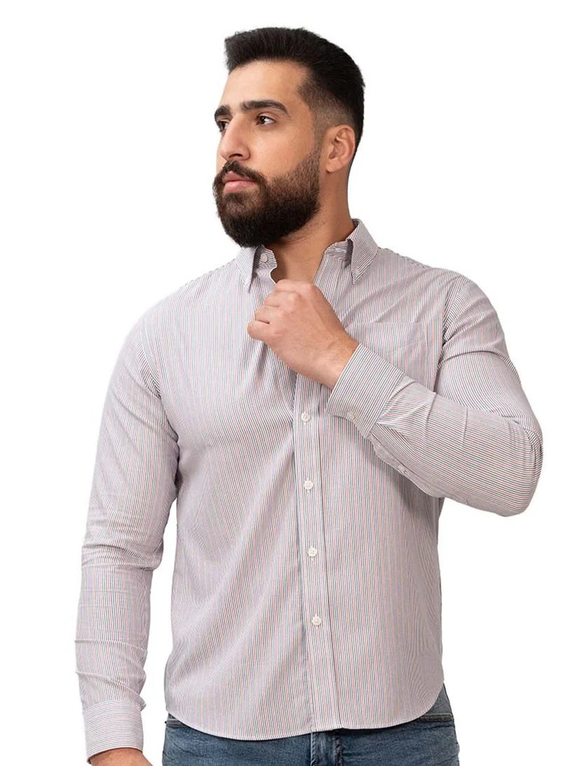 Men's Wrinkle-Free Long Sleeve Cotton Oxford Shirt