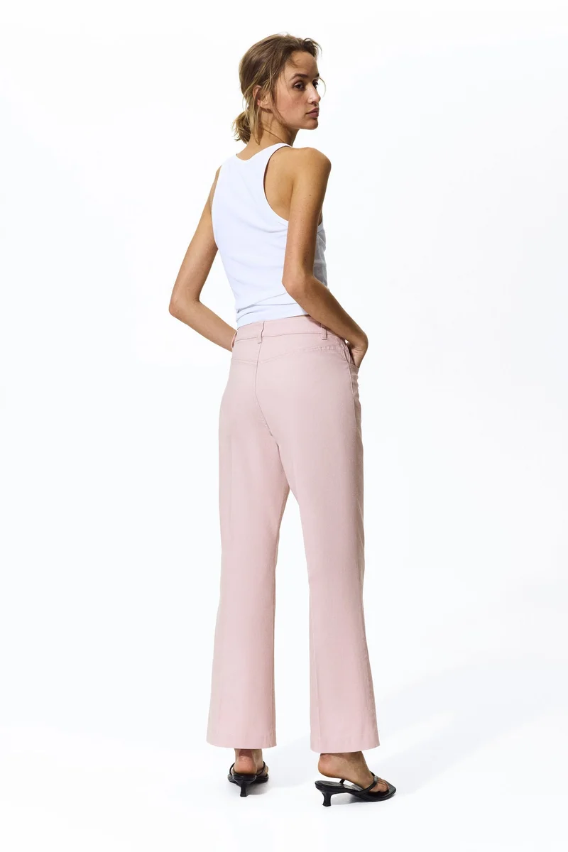 اتش اند ام بنطلون قطن كانفاس بقصّة بوت كت