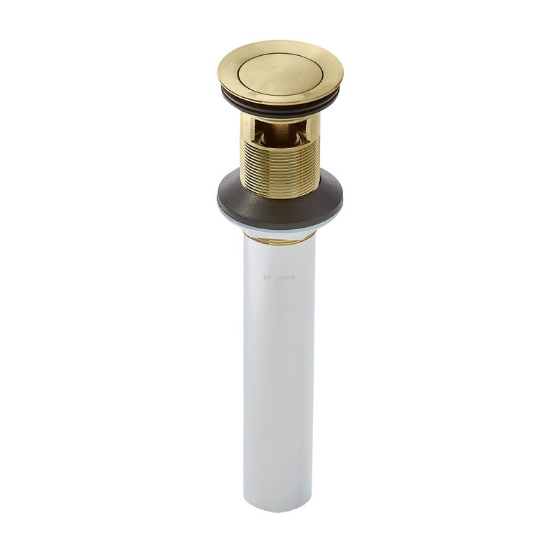 Pfister 972-101BG Push & Seal Metal Pop-up Drain Assembly for Bathroom Sink, Brushed Gold - Image 3