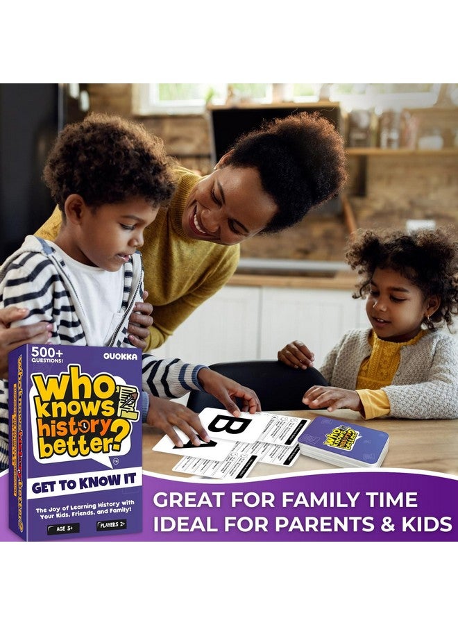 QUOKKA Who Knows Better? - History - Family Card Trivia Game | Fun Learning & Educational Questions for Families | Suitable for Boys & Girls - Image 5