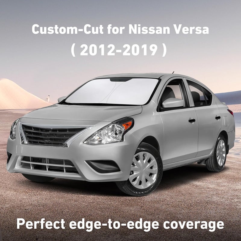 Windshield Sunshade for Nissan Versa (2012-2018) - UV Heat Blocker & Protector - Image 2