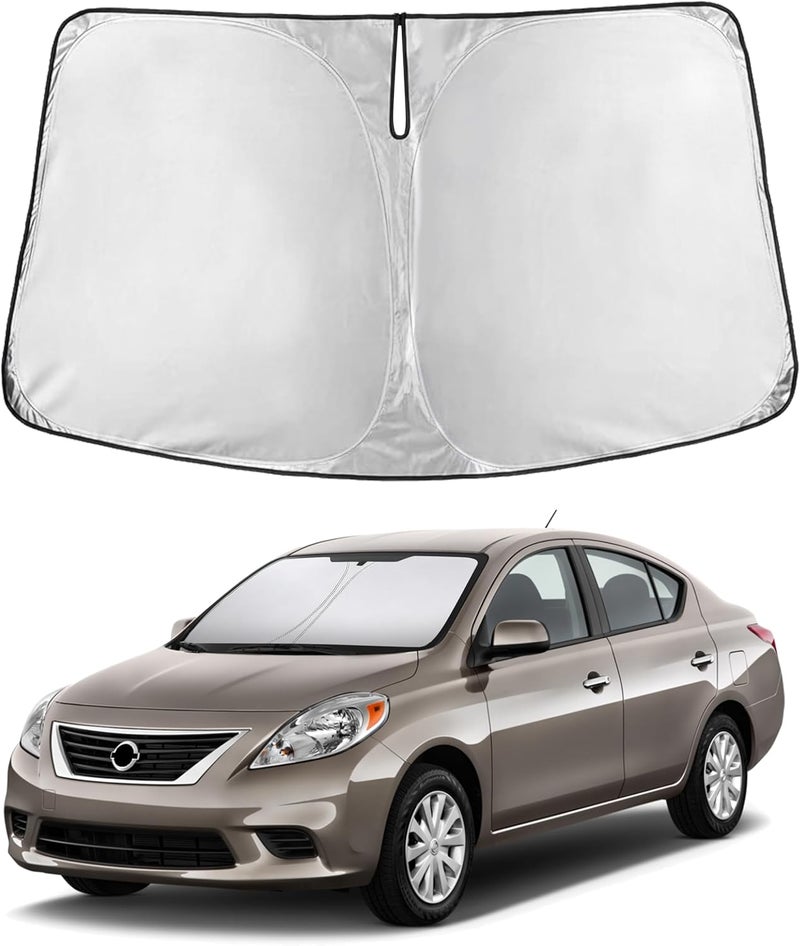 Windshield Sunshade for Nissan Versa (2012-2018) - UV Heat Blocker & Protector - Image 1
