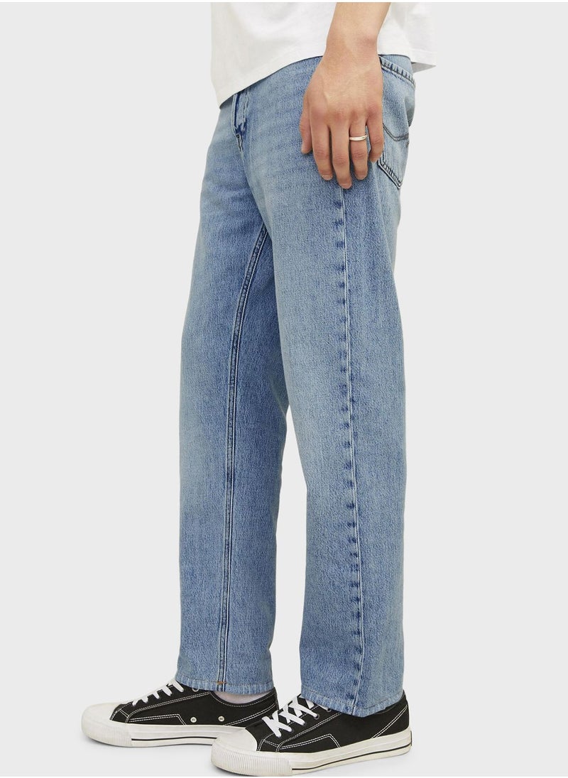 JACK & JONES Jjichris Jjorignial Stright Fit Light Wash Jeans  - Image 4