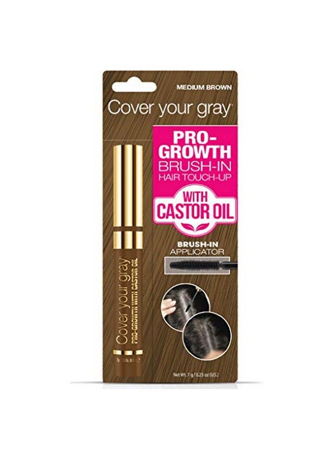 Cover Your Gray Progrowth Hair Touchup With Castor Oil Medium Brown - Image 1