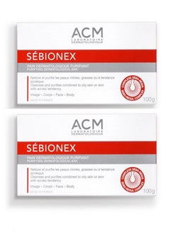 ACM Laboratoire dermatologique Acm Sebionex Pack Of 2 Purifying bar 100g  - Image 1