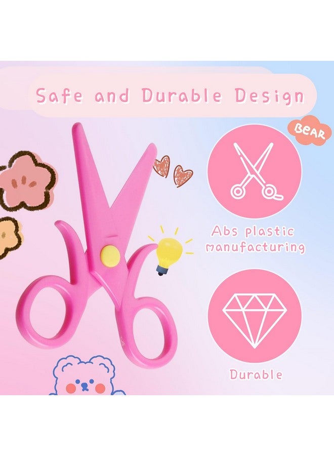 يافيجي مجموعة مقصات للأطفال الصغار مكونة من 3 قطع، مقصات بلاستيكية آمنة للأطفال الصغار للتدريب على القص الآمن، مقص للأطفال من سن 2 إلى 4 سنوات، مقص للأطفال، مقص آمن للأطفال لقص الحرف الورقية للأطفال بعمر سنة واحدة - Image 2