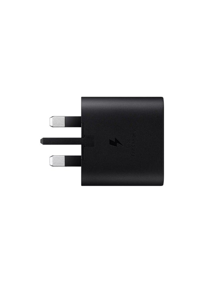 محول سفر بقدرة 25 وات (شحن فائق السرعة بدون كابل USB) أسود - Image 1