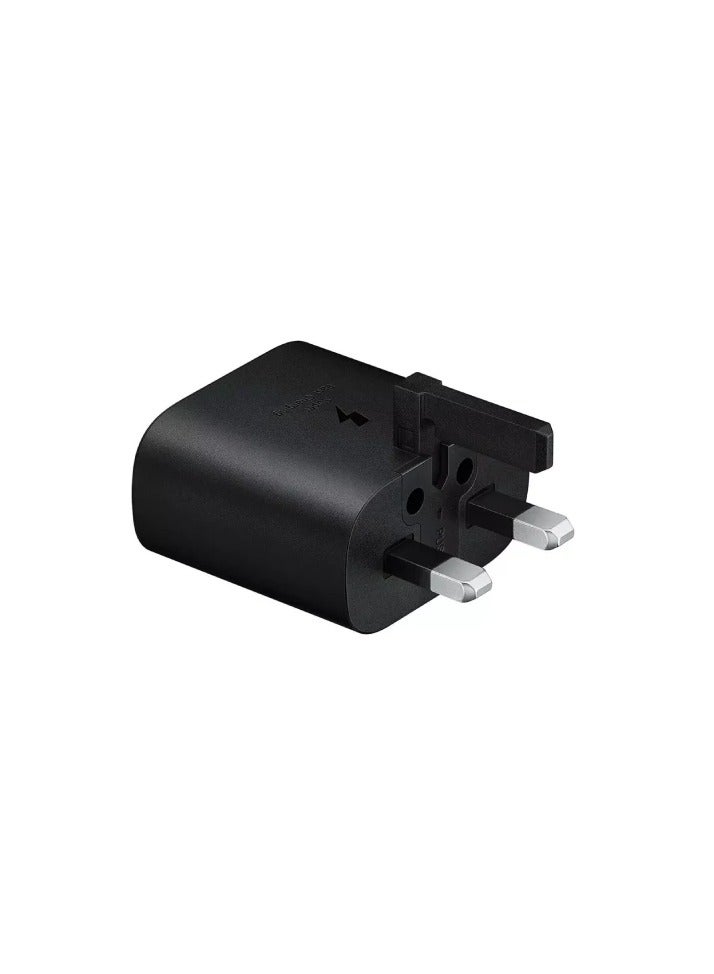 محول سفر بقدرة 25 وات (شحن فائق السرعة بدون كابل USB) أسود - Image 2