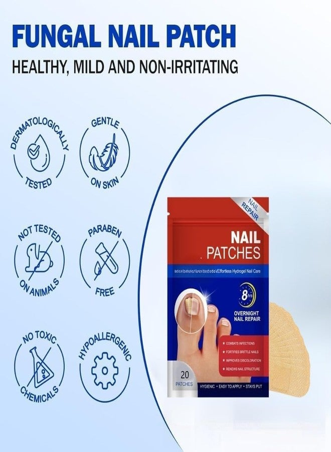 GRAMIT Advanced Fungal Nail Patch Treatment - Powerful Antifungal Solution | Targets Nail Fungus at the Root | Easy-to-Use Patch for Toenail & Fingernail | 20 Patches (20, FREE ALL) - Image 2