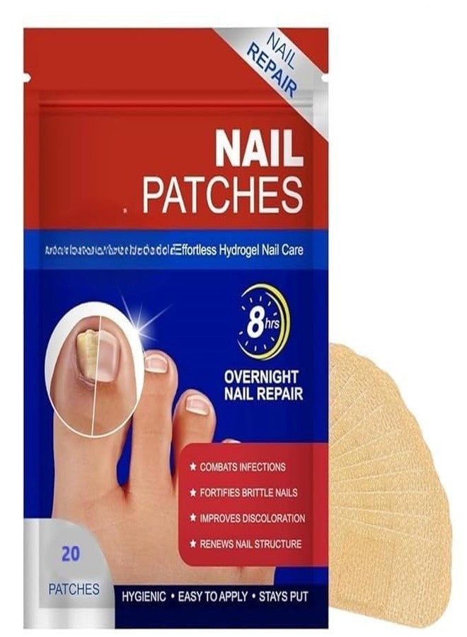 GRAMIT Advanced Fungal Nail Patch Treatment - Powerful Antifungal Solution | Targets Nail Fungus at the Root | Easy-to-Use Patch for Toenail & Fingernail | 20 Patches (20, FREE ALL) - Image 1