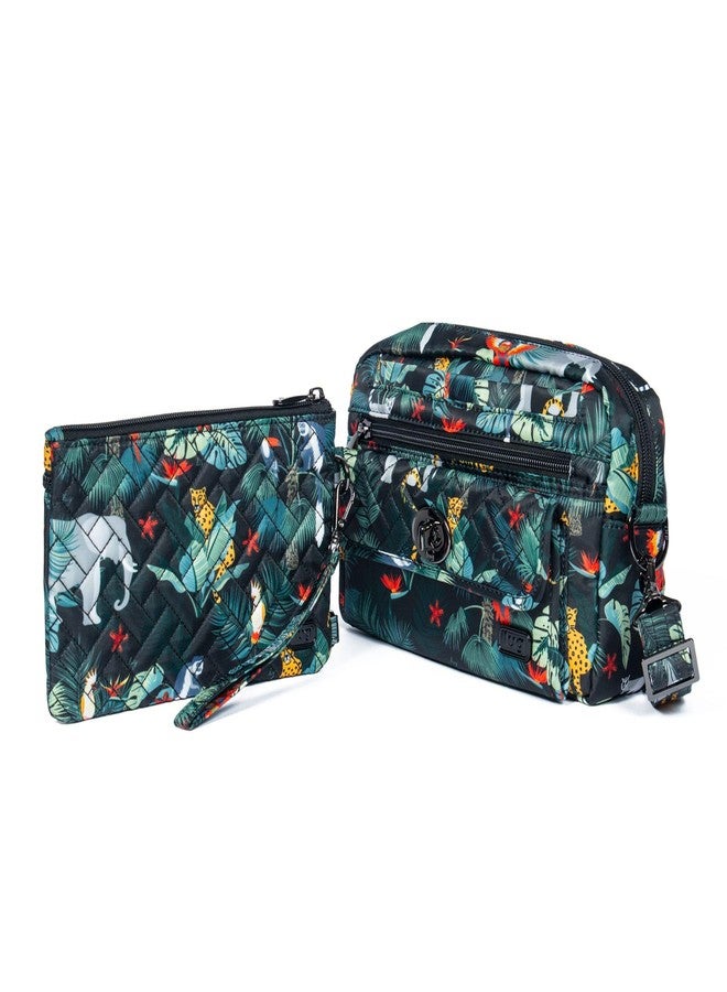 Lug WILDLIFE BLACK Switch Crossbody Bag & Peekaboo Pouch Set - Image 1