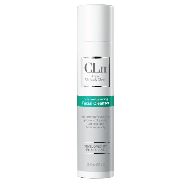 CLn Facial Cleanser  Hydrating Facial Cleanser with Glycerin For Skin Prone to Dryness Eczema Redness Irritation  Acne Sensitivity FragranceFree  ParabenFree 34 fl oz