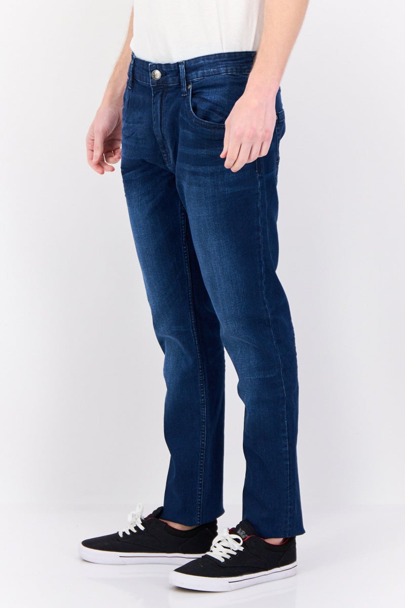 CROSSHATCH Men Slim Fit Wash Stretchable Denim, Blue - Image 2