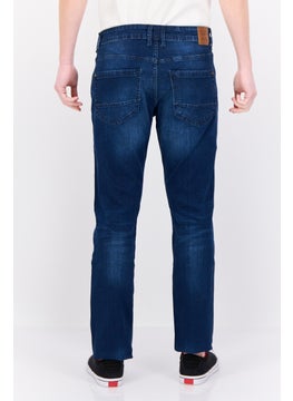 CROSSHATCH Men Slim Fit Wash Stretchable Denim, Blue  - Image 3