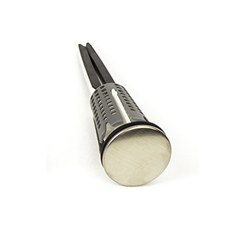 PermaFLOW PF WaterWorks SinkSTRAIN Universal Never Clog Hair Catcher Pop-Up Stopper (Cap Diameter 1.5 inch); Brushed Nickel; PF0256 - Image 2