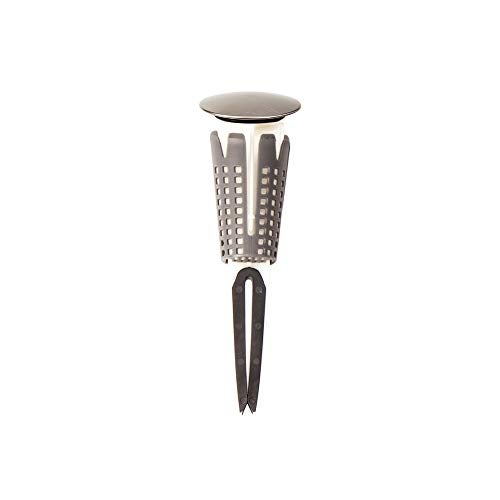PermaFLOW PF WaterWorks SinkSTRAIN Universal Never Clog Hair Catcher Pop-Up Stopper (Cap Diameter 1.5 inch); Brushed Nickel; PF0256 - Image 1
