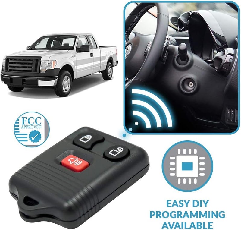 Keyless2Go Keyless Entry Car Key Fob Replacement - 2 Pack - Image 5