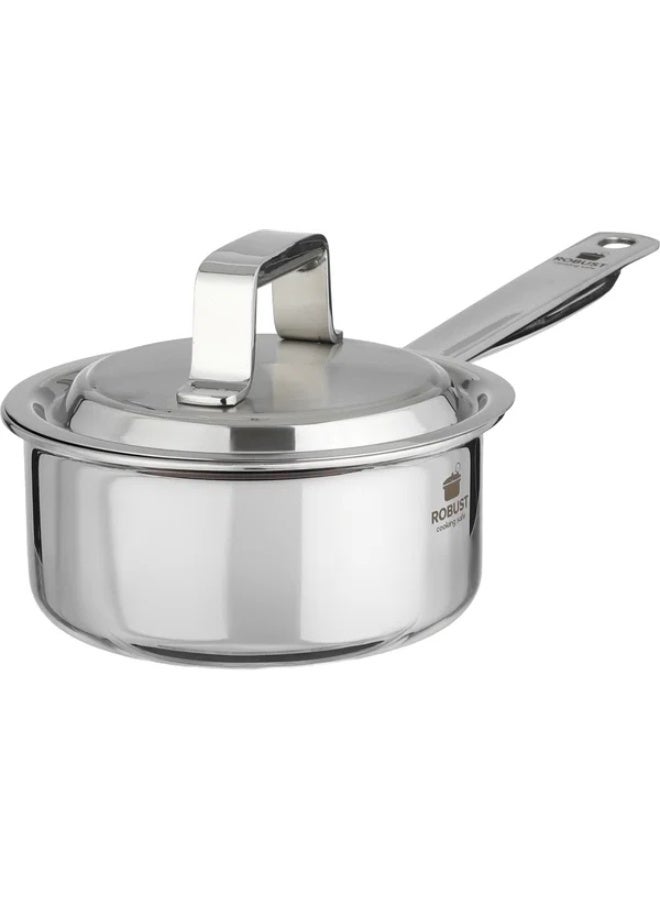 ROBUST Stainless Steel Casserole, 18 cm - Silver - Image 3