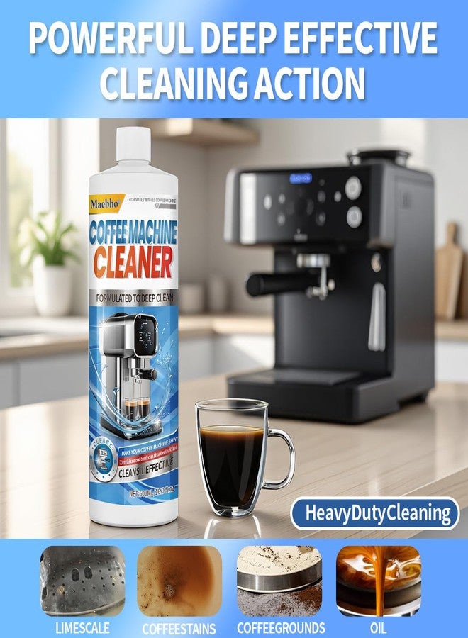 Maebho Espresso Coffee Machine Descaling Solution 16.9 oz – Universal Descaler Cleaner Compatible with Keurig,Nespresso,Breville,Delonghi, Ninja - Coffee Maker Cleaning Solution - Image 2