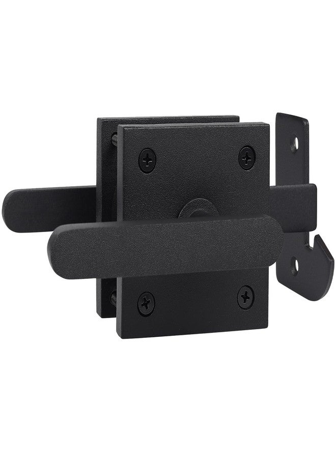 BARNSMITH Gate Latch, Heavy Duty Double Side Gate Latches, Matte Black Fence Latch, Garden Door Latch, Pool Gate Latch (GT01) - Image 1