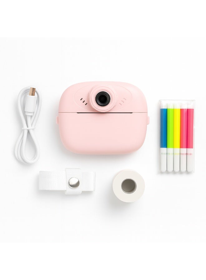 Generic Instant Digital Camera for Kids - High-Quality Video and Photo Capture - Rechargeable Lithium Polymer Battery - Expandable Memory - Safe and Fun Design for Recording Childhood Memories - Pink - Image 4