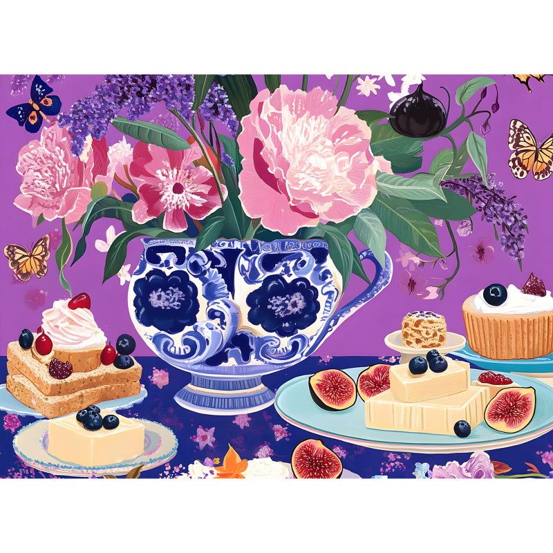 DAGIRT 500 Piece Jigsaw Puzzles for Adults Elegant English Tea Party Puzzles Fun and Challenging Puzzle for Family Time Relaxing Gift for AdultsSeniors Age 12 205 x 15 in - Image 3